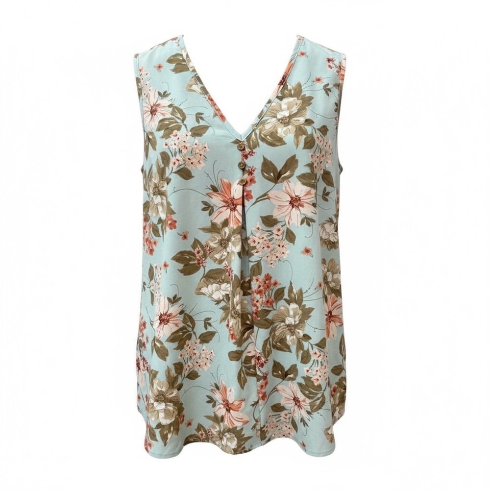 Emery Rose Floral Blouse Large